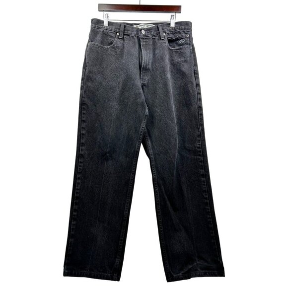 Harley-Davidson Black Denim Jeans Men’s 36x30 Classic Fit Biker Motorcycle Pants - Picture 1 of 7